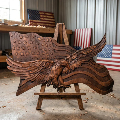 Rustic Eagle Flags