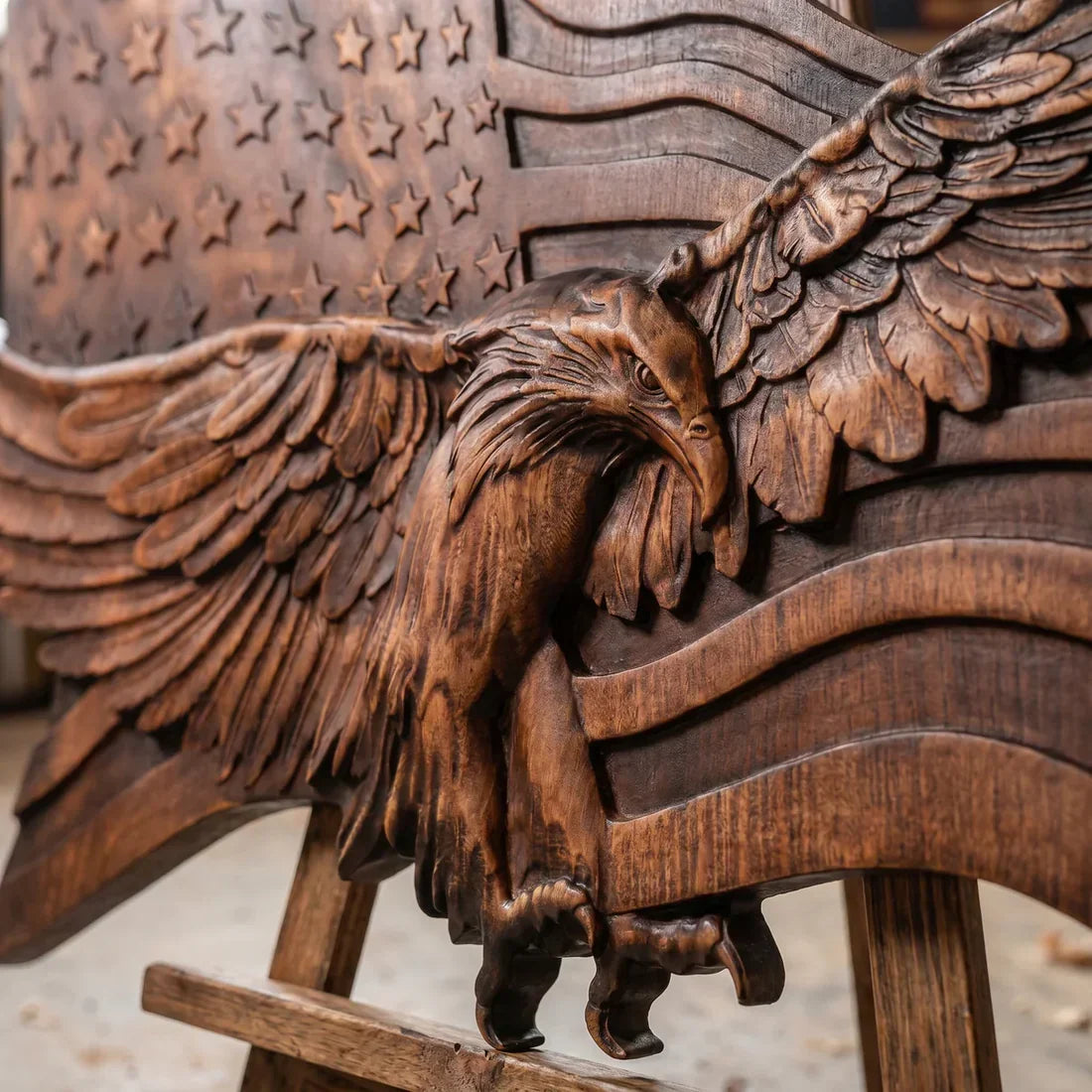Rustic Eagle Flags