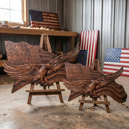 Rustic Eagle Flags