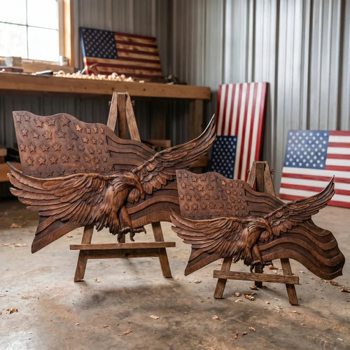 Rustic Eagle Flags